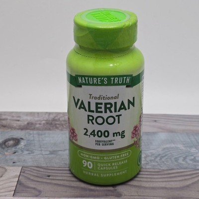 NATURE'S TRUTH Traditional Valerian Root 2400mg 90 Quick Release Capsules 5/27