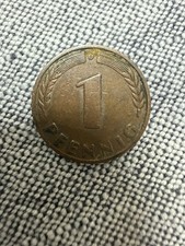 M&uuml;nze 1 Pfennig Bank Deutscher L&auml;nder 1948 Pr&auml;gung D