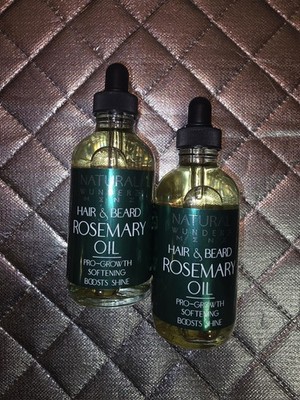 Natural Wunderz Menz Hair & Beard Rosemary Oil Fl Oz Lot Of 2(SHIPPED IN A BOX)