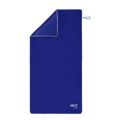 NILS AQUA NAR14 Mikrofaser Frotteetuch 160x80 cm marineblau
