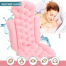 Full Body Bath Pillow for Bathtub, Thick Bathtub Cushion with Laundry Bag, 37x15