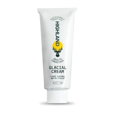 Highland Glacial Cream - Hair Styling Cream- Smooths, Hydrates, De-Frizzes, Text