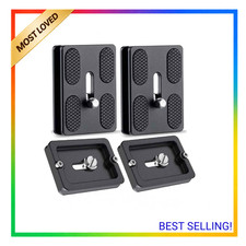 Camera Quick Release Plate PU50 Set of 2 Universal Compatibility Anti-Slip CNC