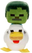 Minecraft Plush Zombie Chicken Jockey Toy, Collectible Stuffed Animal, 8-inch