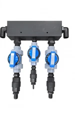 Soft Wash SoftWash 3 Port Blend Manifold 3/4" Metering Valves 1/2" Soap