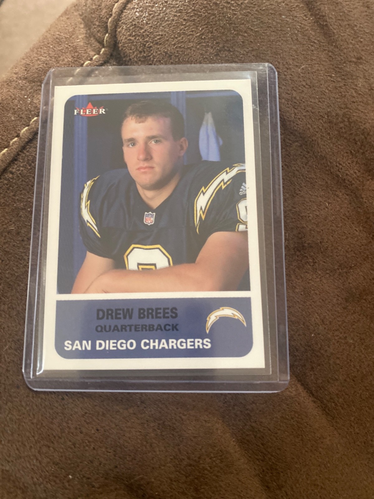 Drew Brees #8 Football Cards 2002 Fleer trading card — raw and PSA graded price guide