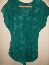 GREEN NIGHTGOWN BY DEENA POLYESTER SIZE M NEW IN PKG WASH DRY 34" L SLEEP