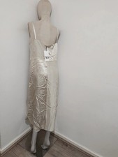 RRP £49.99 Brand new Zara strap satin dress size L