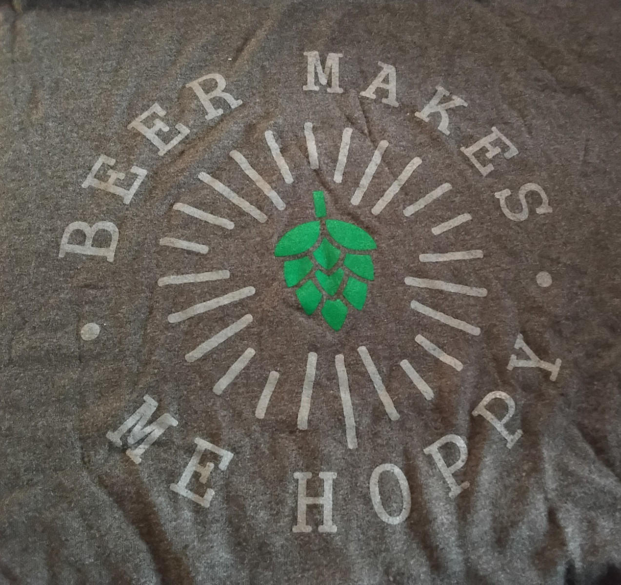 Beer Makes Me Hoppy T Shirt Mens XL Printed Usa Unworn With Tag Brewery Culture