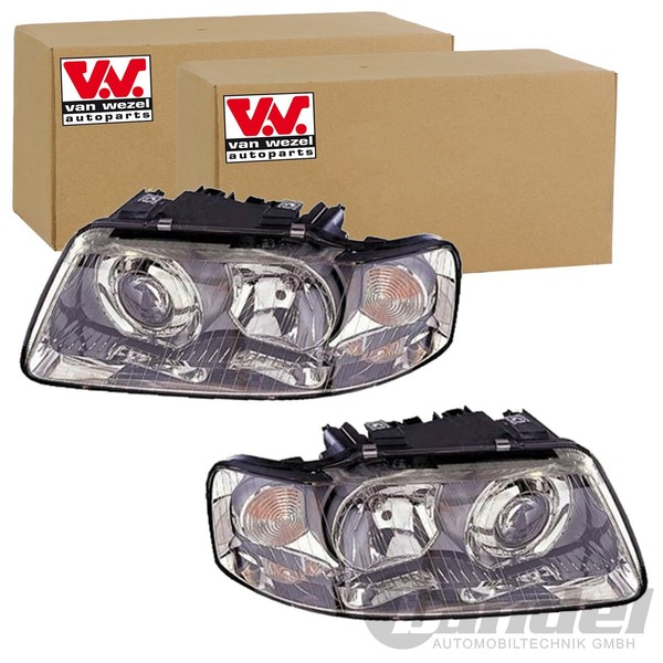 2X VAN Wezel H7/H1 Scheinwerfer SET Links+Rechts Passend FüR Audi A3-image