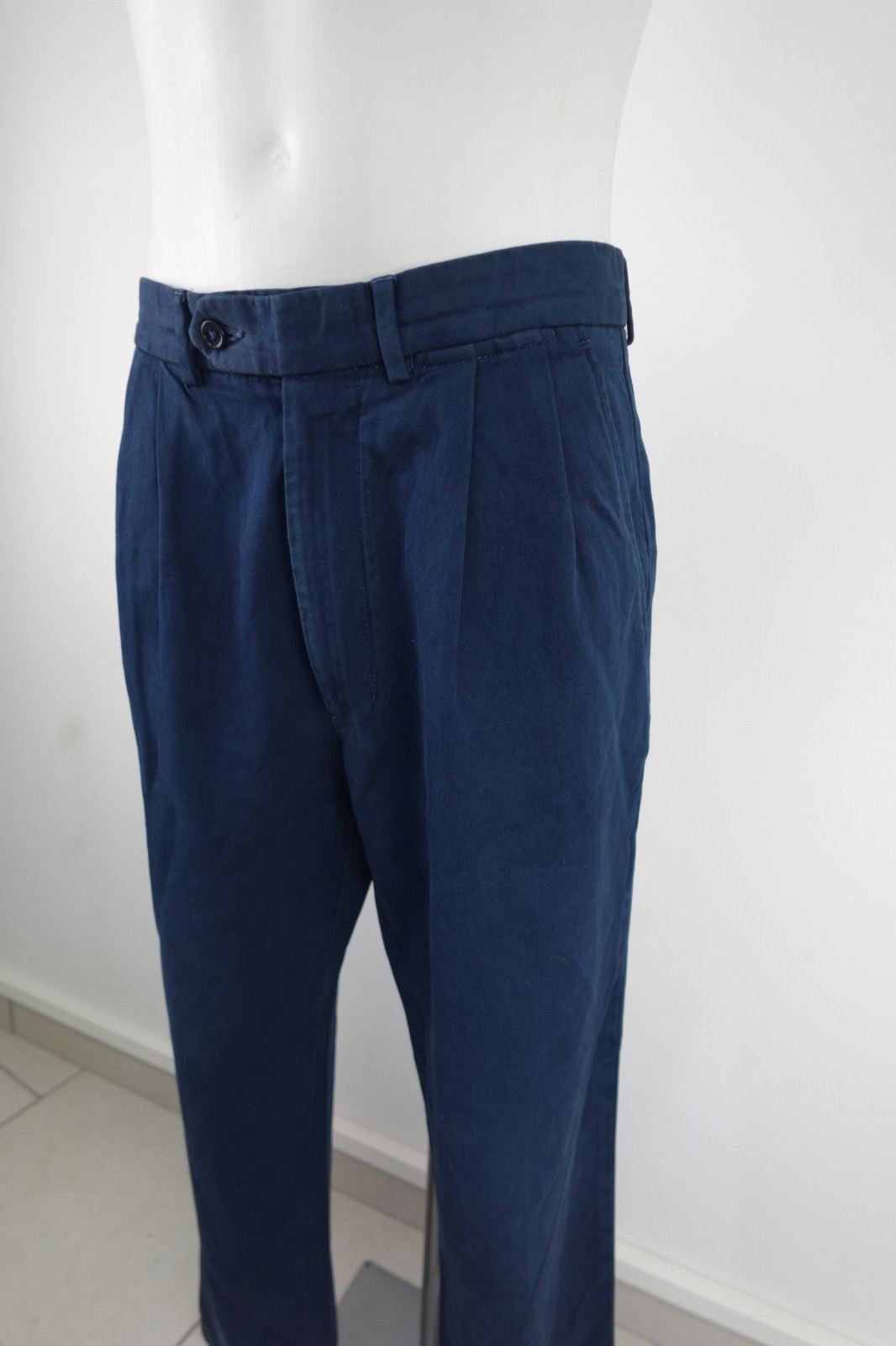 Burberry Men's Trousers Size 32/46 Pant Man Vintage Italy Casual Cotton thumbnail 4