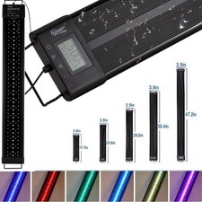 hygger Aquarium Light 12 20 24 30 36 48" LCD Display 24/7 Sunrise Sunset Timer