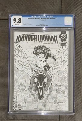 Absolute Wonder Woman #1 Noir Variant CGC 9.8 Hayden Sherman NM/M Gorgeous Gem