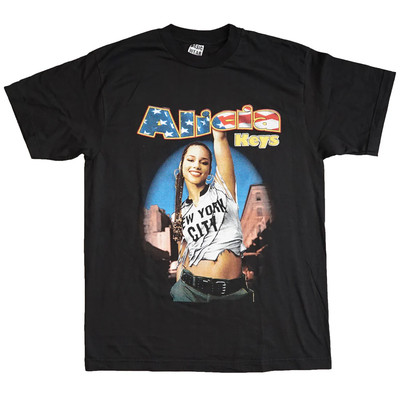 Vintage Alicia Keys Tour T-shirt Short Sleeve All Size S to 5XL front ZL006