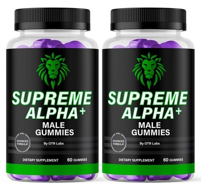 Supreme Alpha Male Gummies for Performance 120CT Max Strength Energy Libido