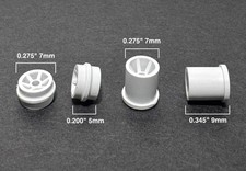 4pc BTO Newly Made Aurora G G-PLUS HO Slot Car FRONT REAR Wheels 8894 8893 WHT