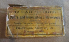1873 Indian Wars Original Empty Frankford Arsenal .44 Cartridge Box Custer Era