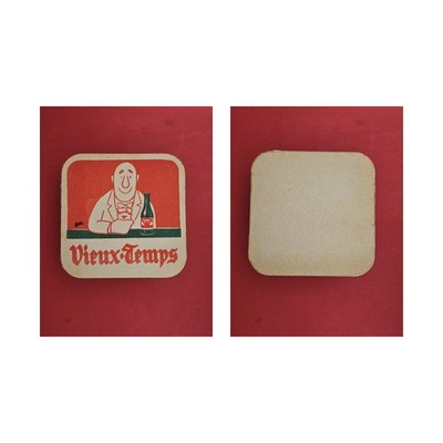 Vieux Temps grüner Streifen Brauerei Bierdeckel Bier