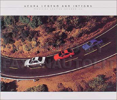 1987 Acura Legende Und Integra Farbe Sales Katalog 87 Mint Zustand Original