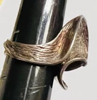 VTG Mens Sterling Silver Freeform Ring Size 7.25 AWESOME