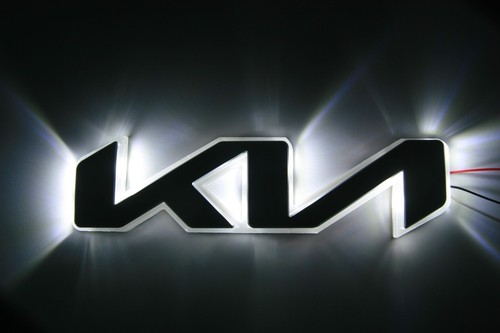 OEM New Kia Logo Aluminum LED Emblem 2way Color For 2022 2023+ Kia EV6 - 第 1/29 張圖片