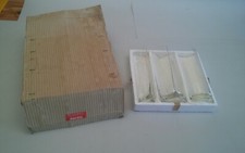 Vintage Set of 3 Lillian Vernon Clear Glass Vases Different Shapes 2489