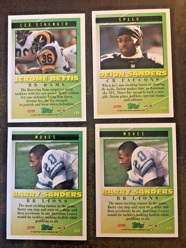 1994 Topps Football Tools of the Game & Measure Greatness Singles - Buy 1 Get 1 - Picture 2 of 7