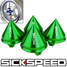 4 Pc Spiked Center Wheel Caps For Tireswheelsrims Green Spike Cap P13 4 Pc Spiked Center Wheel Caps For Tireswheelsrims Green Spike Cap P13