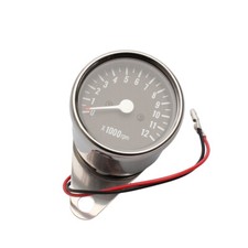 Universal Chrom Mini Drehzahlmesser DZM Tachometer für Honda CB 500/550/750 CX