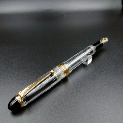 Pilot Namiki CUSTOM 823 Plunger Type Transparent Clear Fine Nib FKK-3MRP-NC-F - Image 1 of 3