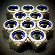 Metric Hex Nyloc Nuts A2 304 Stainless Steel P Type DIN982
