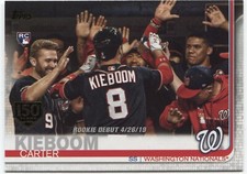 2019 Topps Update CARTER KIEBOOM Series Base Card 150th Anniversary Stamp #US208