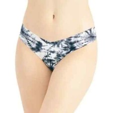 New Jenni Women's No Show Thong Underwear Tie Dye Black Size XL