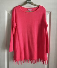 Lilly Pulitzer Girl's Mini Ramona Sweater Coral Medium M 6-7