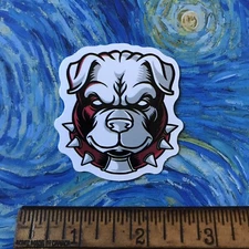 PUPPY BULLY PITBULL PIT BULL STICKER 4A7 SPIKE COLLAR
