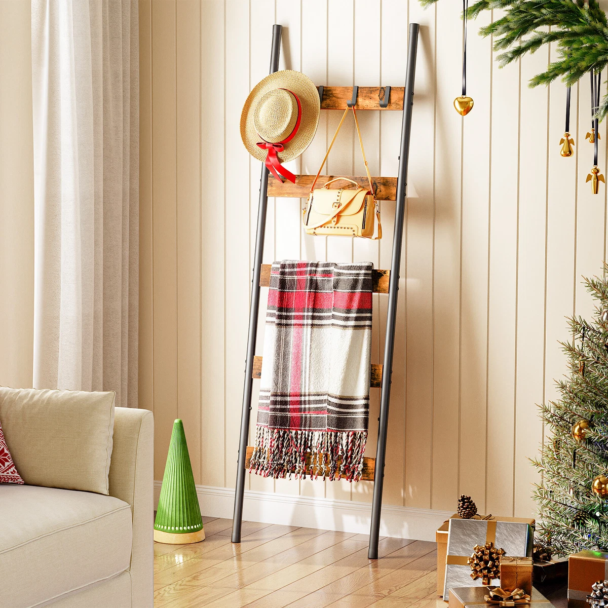 Blanket ladder bookshelf deals