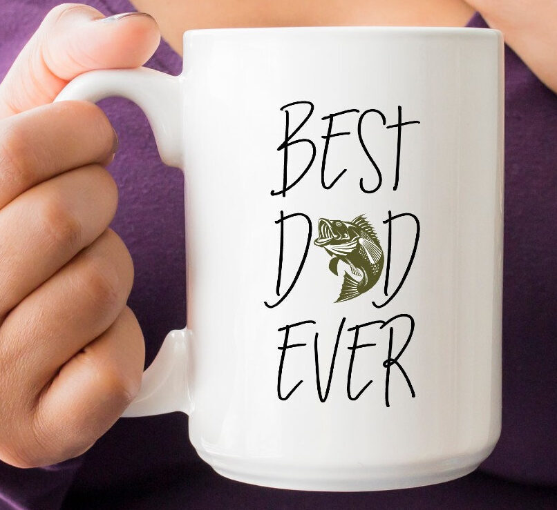 Best Dad Ever Fishing Mug for Father’s Day Gift
