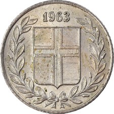 #1005995 M&uuml;nze, Iceland, 25 Aurar, 1963
