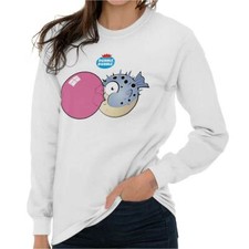 Dubble Bubble Gum Original Cartoon Candy Logo Long Sleeve Tshirt Tee for Women