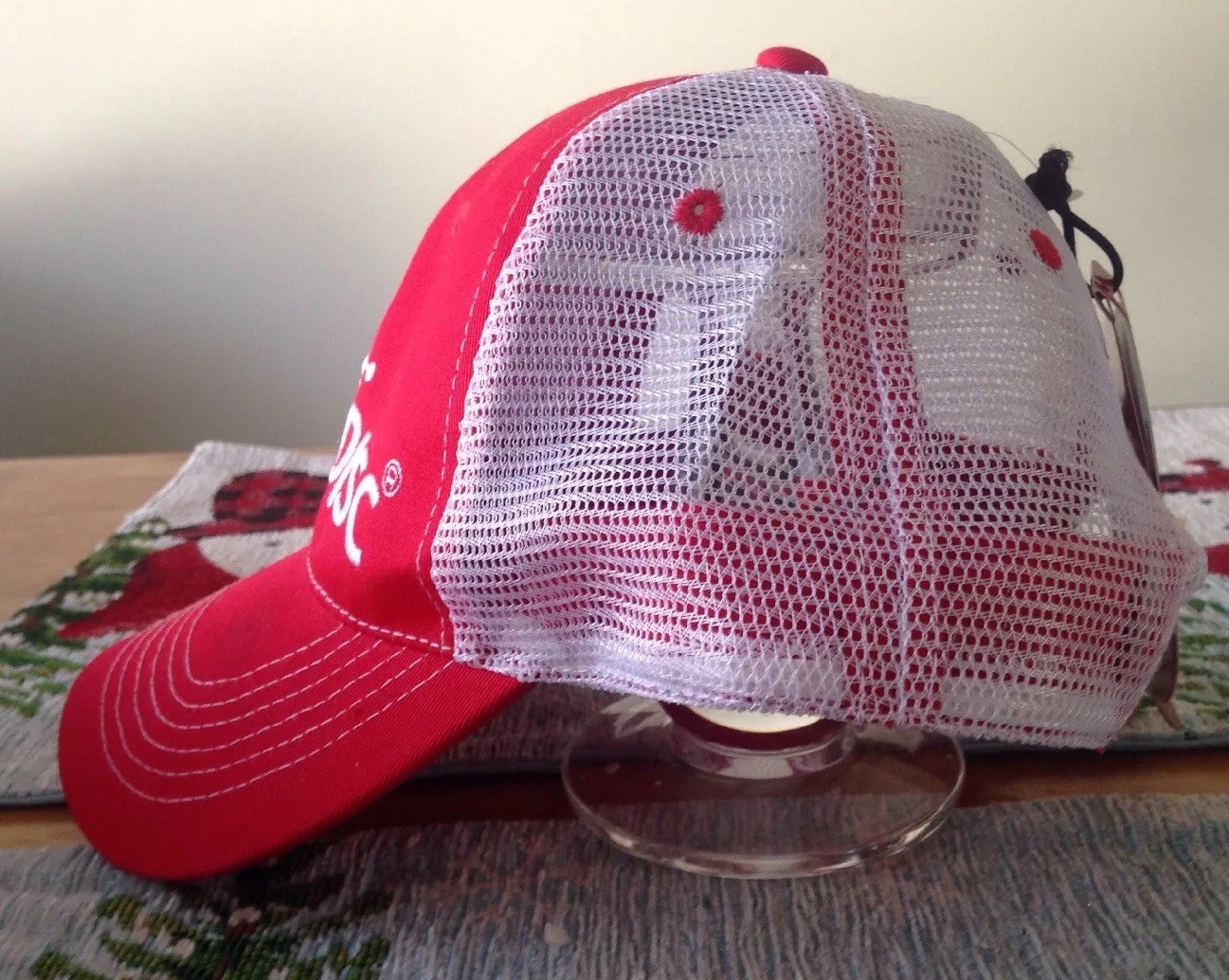 NWT Fire X Disc Red and White Snapback Trucker Hat eBay