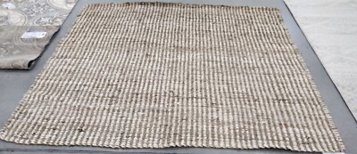 NATURAL / IVORY 7' X 7' SQ Broken Thread Rug Reduced Price 1172741292 NF734A-7SQ