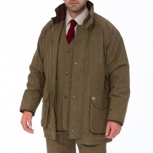 tweed waterproof coat