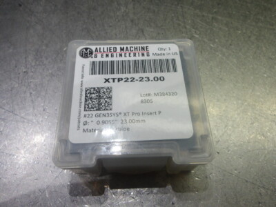 AMEC GEN3SYS #22 XT Pro 23mm Carbide Drill Tip Insert QTY1 XTP22-23.00 (LOC2688D