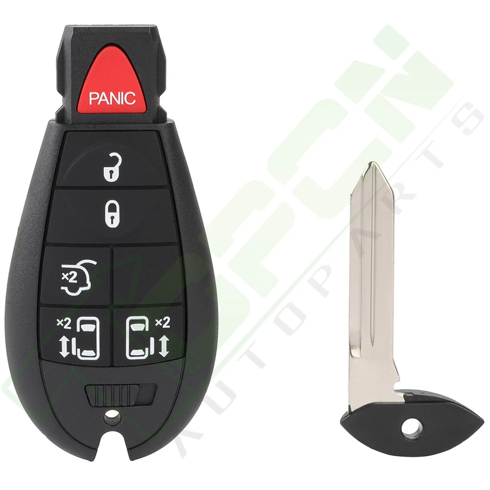 2 For Chrysler Town and Country Keyless Entry Remote Control Car Key Fob - Image 2 of 4