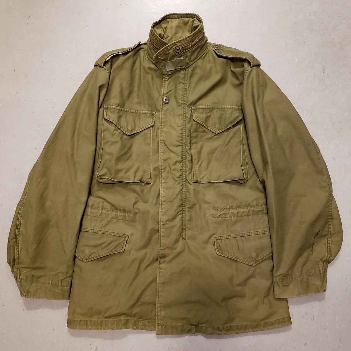70s 実物　us army m-65 Field jacket 3rd L-L Vtg 70s Vietnam US Army Military M-65 Field Coat Jacket w