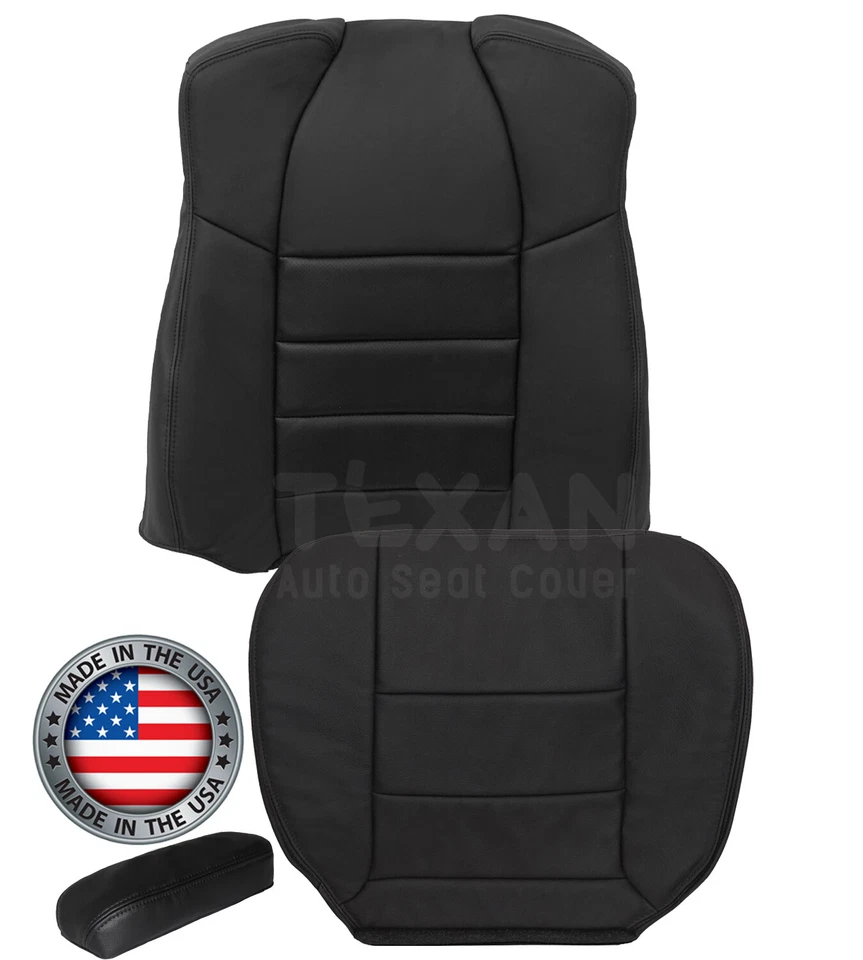 For 2005, 2006 Ford F250, F350 Lariat Extended Cab XLT Vinyl Seat Cover Black - Imagem 2 de 4