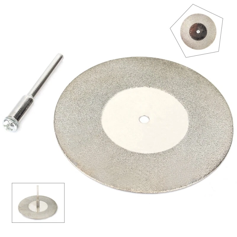 5Pcs Mini Diamond Cutting Discs Saw Blade with 5Pcs Mandrel for Rotary Tool - Image 4 of 4