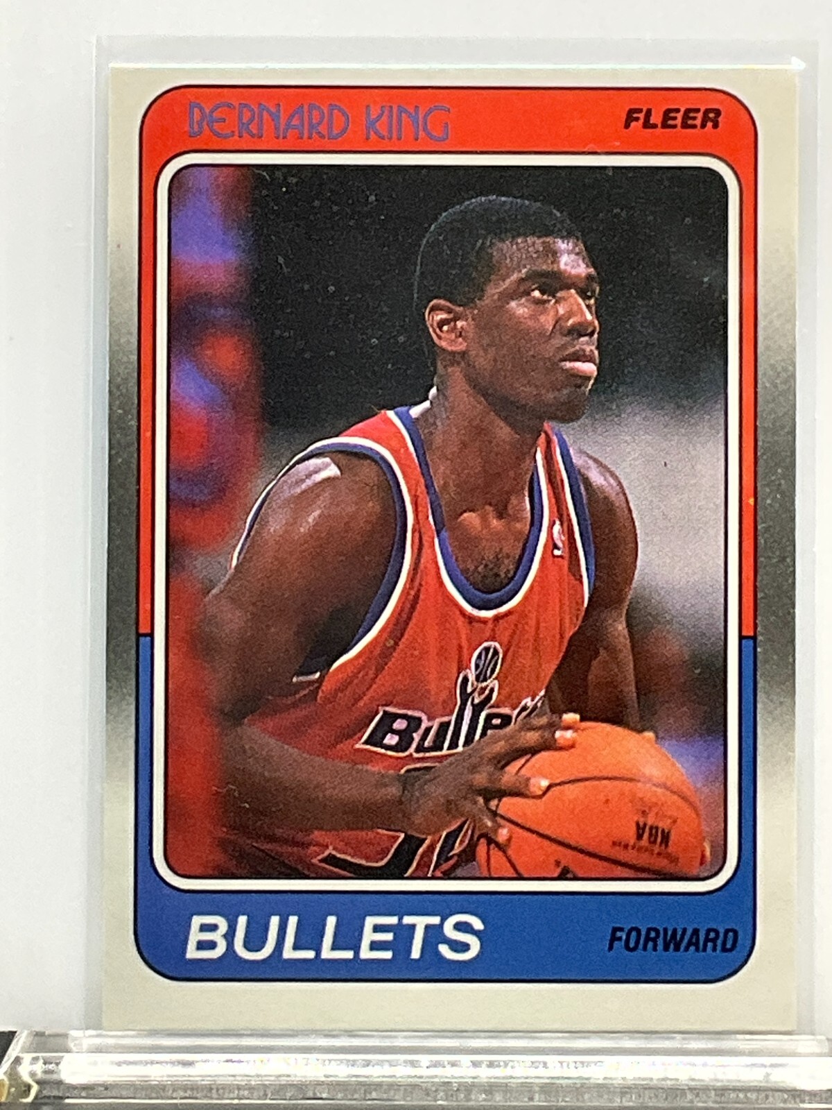 1988-89 Fleer Basketball  - Bernard King - Bullets