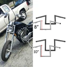 For Suzuki Intruder 800 1400 1" Ape Hanger Handlebar Z-Bar 8" 10" Rise Hand Bar