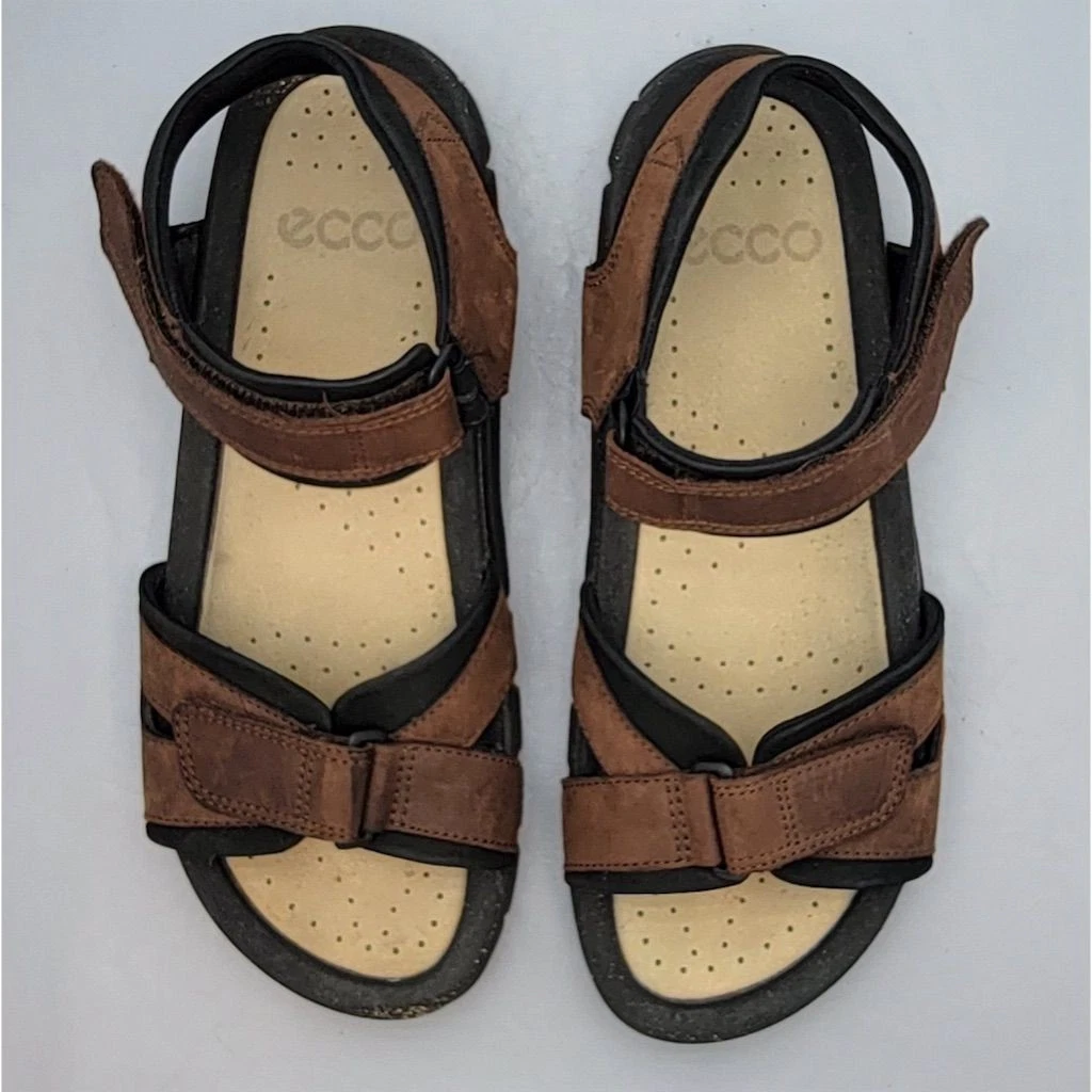Sandali sportivi da uomo ECCO in pelle marrone taglia 13 US 47 EU scarpe comode da trekking
